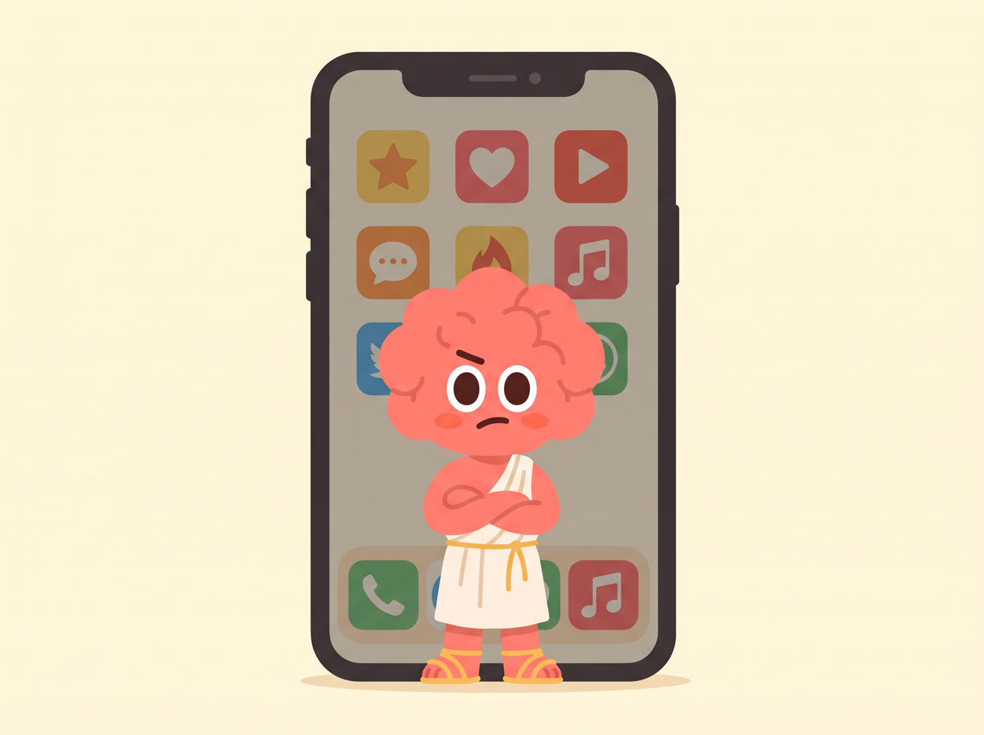 Elo guarding a phone